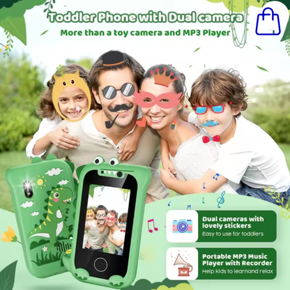Kids Dino Smart Phone Toy – Durable Shockproof Phone for Toddlers with Camera, Music & Games