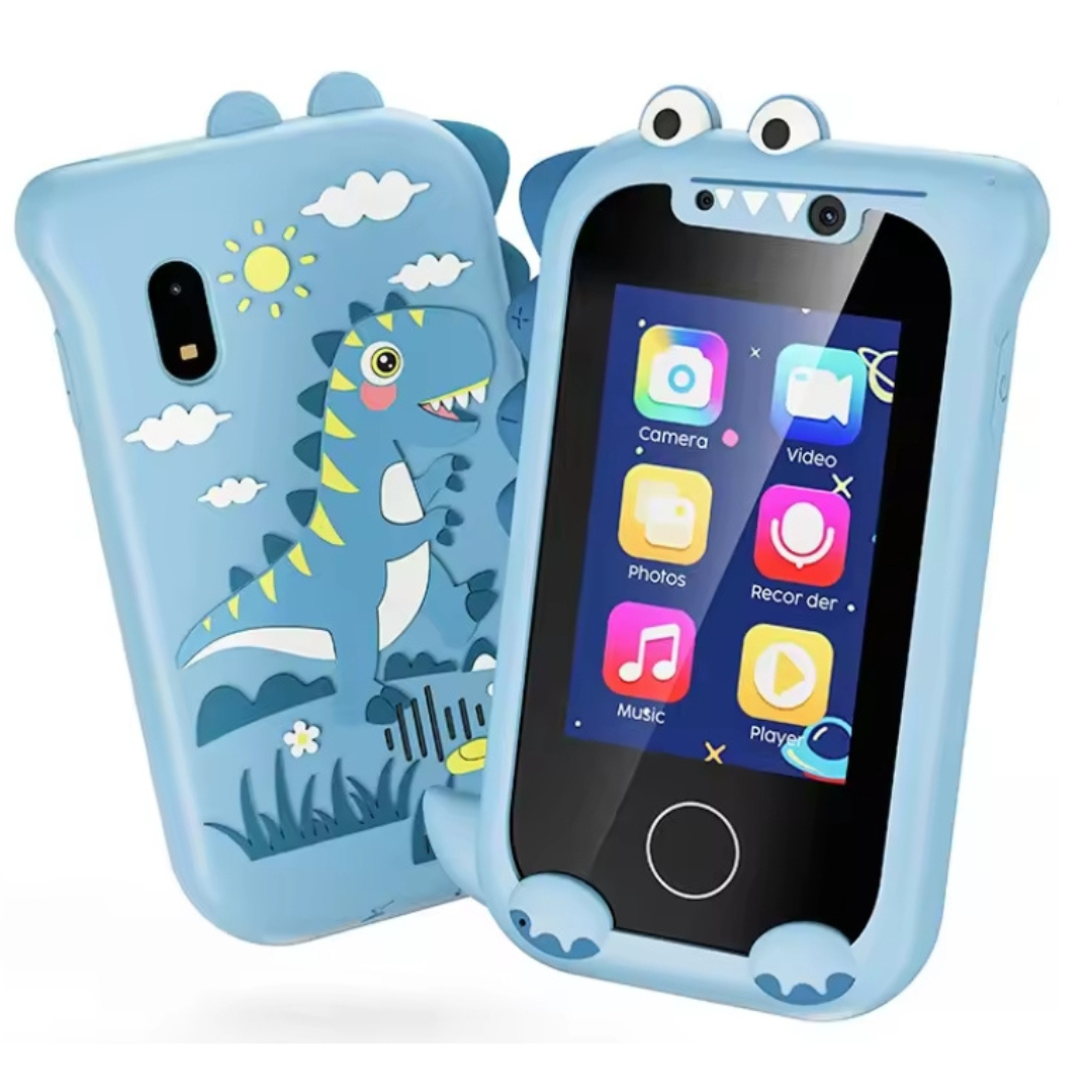 Kids Dino Smart Phone Toy – Durable Shockproof Phone for Toddlers with Camera, Music & Games